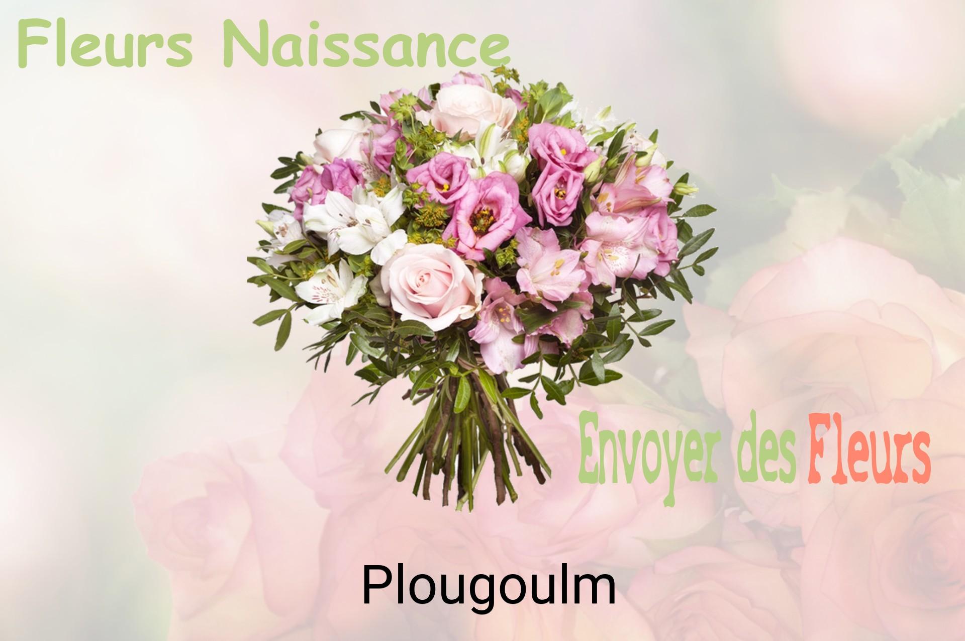 Bouquet de fleurs de naissance livré à Plougoulm